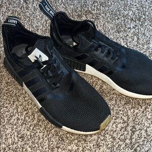 Adidas Black and White Running Shoes